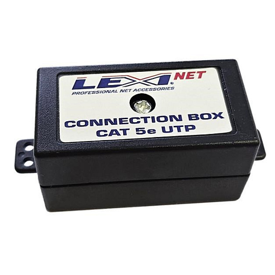 LEXI-Net Spojovací box MINI UTP Cat5E narážecí, černá LEXI-Net Spojovací box MINI UTP Cat5E narážecí, černá