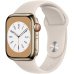 Apple Watch Series 8 Cellular 41mm zlatá ocel s hvězdně bílým sportovním řemínkem