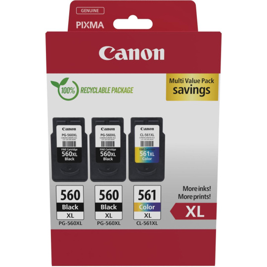 Canon CARTRIDGE PG-560XLx2/CL-561XL MULTI pro PIXMA TS535x, TS535xa, TS745x, TS745xi Canon CARTRIDGE PG-560XLx2/CL-561XL MULTI pro PIXMA TS535x, TS535xa, TS745x, TS745xi