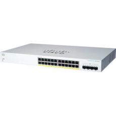 Cisco switch CBS220-24P-4X, 24xGbE RJ45, 4x10GbE SFP+, PoE+, 195W - REFRESH
