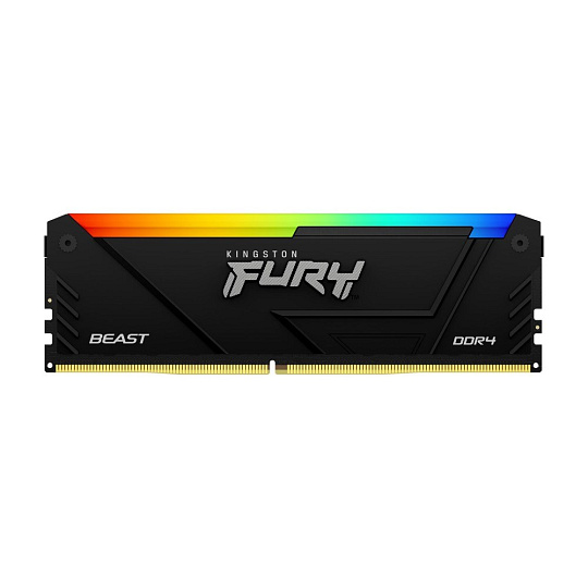 KINGSTON DIMM DDR4 16GB 3200MT/s CL16 FURY Beast RGB, XMP KINGSTON DIMM DDR4 16GB 3200MT/s CL16 FURY Beast RGB, XMP