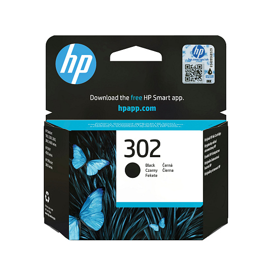 BAZAR - HP 302 Black Original Ink Cartridge, , F6U66AE (190 pages) - Poškozený obal (Komplet) BAZAR - HP 302 Black Original Ink Cartridge, , F6U66AE (190 pages) - Poškozený obal (Komplet)