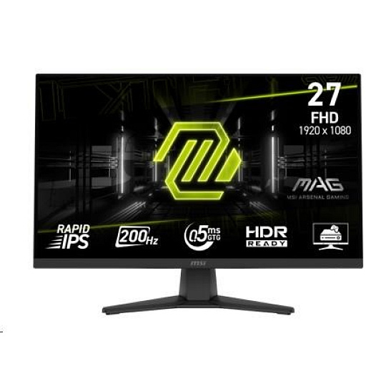 MSI LCD MAG 272F, 27", IPS, FHD, 200Hz, 0,5ms, Black