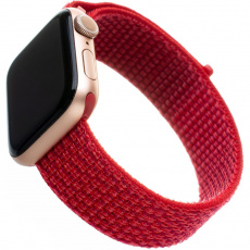 FIXED Nylon Strap nylonový pásek pro Apple Watch 38/40/41mm červený