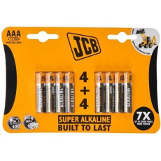 JCB SUPER alkalická baterie LR03, blistr 8 ks