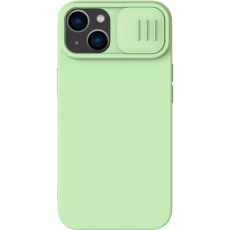 Nillkin CamShield Silky Magnetic Silikonový Kryt pro Apple iPhone 14 zelený Nillkin CamShield Silky Magnetic Silikonový Kryt pro Apple iPhone 14 zelený