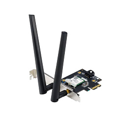 ASUS PCE-BE6500 WiFi 7 PCIe Adaptér, Bluetooth 5.4, PCIe 1x Slot, WPA3