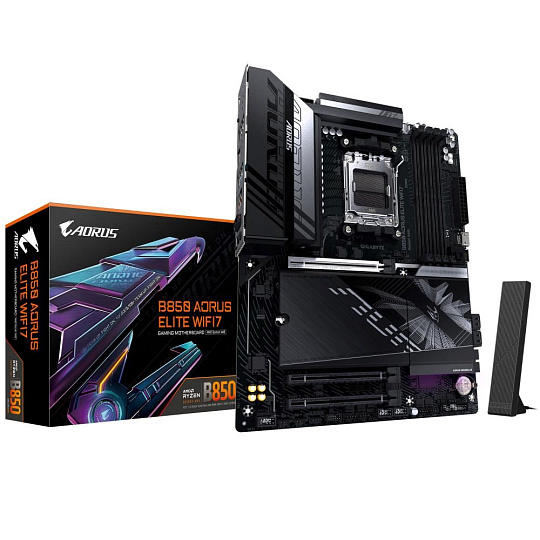 GIGABYTE MB Sc AM5 B850 A ELITE WF7, AMD B850, 4xDDR5, 1xDP, WiFi, ATX