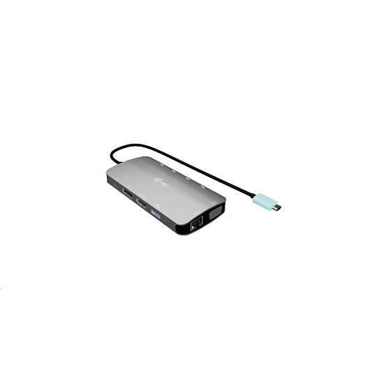 i-tec USB-C Metal Nano 3x Display (DP, HDMI and VGA) Docking Station, PD 100 W