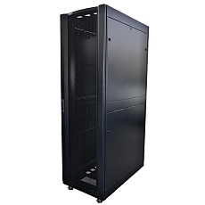 LEXI-Net 19" stojanový rozvaděč 42U 800x1000 rozebiratelný, kolečka, 1000kg, perforované dveře, černý