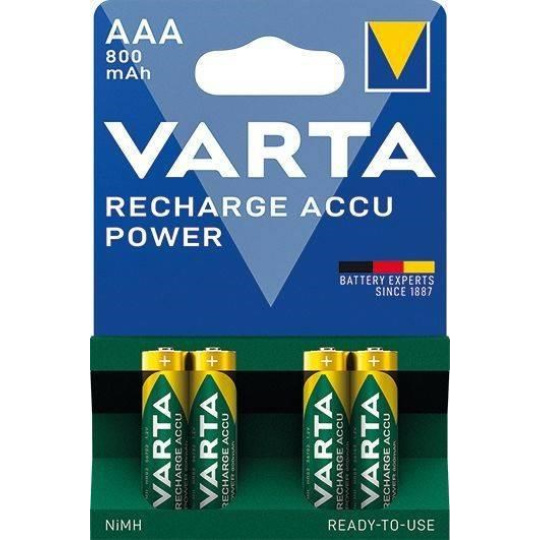 Varta LR03/4BP 800 mAh Ready to use Varta LR03/4BP 800 mAh Ready to use
