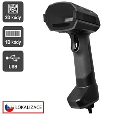 Virtuos CCD 2D průmyslová čtečka HT-857, USB, tmavě šedá Virtuos CCD 2D průmyslová čtečka HT-857, USB, tmavě šedá