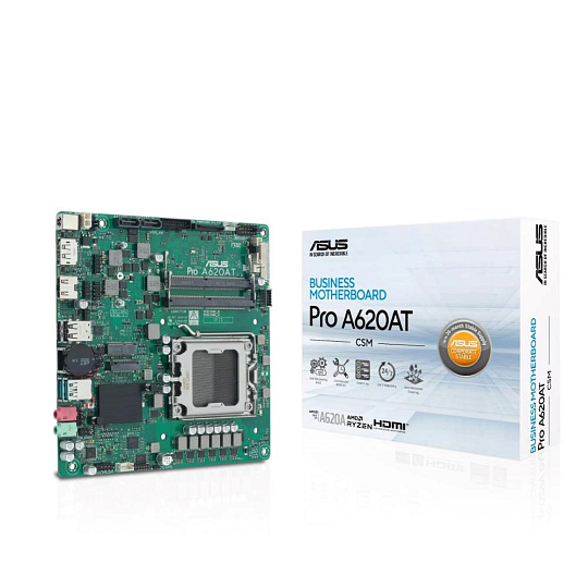 ASUS MB Sc AM5 PRO A620AT-CSM, AMD A620A, 2xDDR5 SODIMM, 1xHDMI, 1xDP, 1xLVDS, Thin Mini-ITX ASUS MB Sc AM5 PRO A620AT-CSM, AMD A620A, 2xDDR5 SODIMM, 1xHDMI, 1xDP, 1xLVDS, Thin Mini-ITX