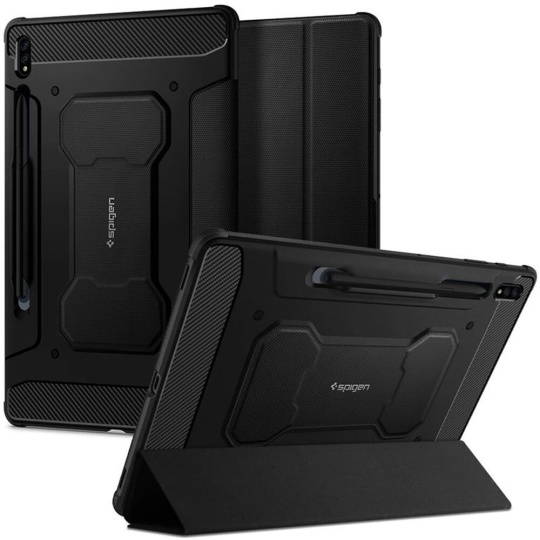 Spigen Rugged Armor Pro kryt Samsung Galaxy Tab S7+/S8+ černý