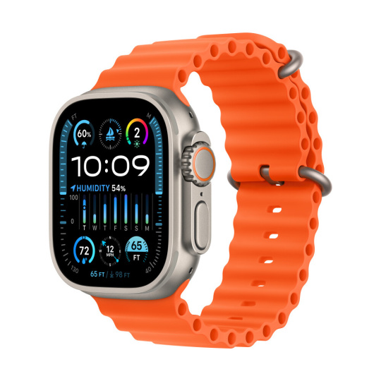 Apple Watch 49/45/44/42mm oranžový Oceánský řemínek