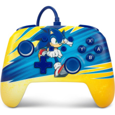 PowerA Enhanced drátový herní ovladač - Sonic Boost (Switch)