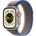 Apple Watch Ultra 49mm titanová s modrošedým trailovým tahem S/M