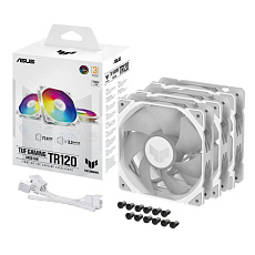 ASUS ventilátor TUF GAMING TR120 ARGB, 3x120mm, bílá ASUS ventilátor TUF GAMING TR120 ARGB, 3x120mm, bílá