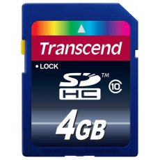 TRANSCEND SDHC karta 4GB Premium, Class 10