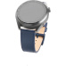 FIXED Leather Strap kožený řemínek s šířkou 22mm pro smartwatch modrý