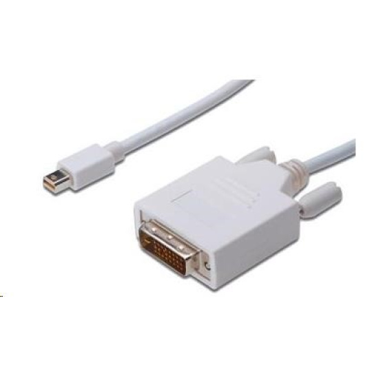 PREMIUMCORD Kabel Mini DisplayPort - DVI 2m, bílý