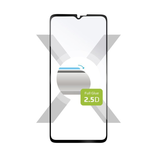 FIXED 2,5D Full-Cover ochranné tvrzené sklo Samsung Galaxy Xcover6 černé