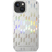 Karl Lagerfeld Iridescent Monogram kryt iPhone 14 střbrný