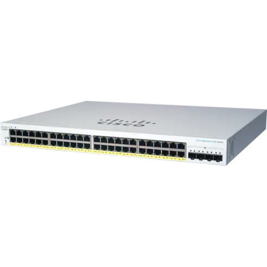 Cisco switch CBS220-48FP-4X, 48xGbE RJ45, 4x10GbE SFP+, PoE+, 740W - REFRESH