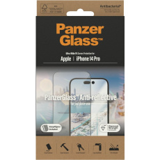 PanzerGlass™ Ultra-Wide Fit iPhone 14 Pro s Anti-reflexní vrstvou a instalačním rámečkem