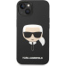 Karl Lagerfeld MagSafe kryt Liquid Silicone Karl Head iPhone 14 černý