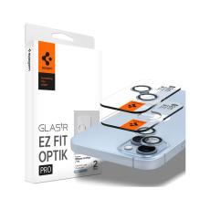 Spigen Glass EZ Fit Optik Pro 2 Pack tvrzené sklo na fotoaparát iPhone 14/iPhone 14 Plus modré Spigen Glass EZ Fit Optik Pro 2 Pack tvrzené sklo na fotoaparát iPhone 14/iPhone 14 Plus modré