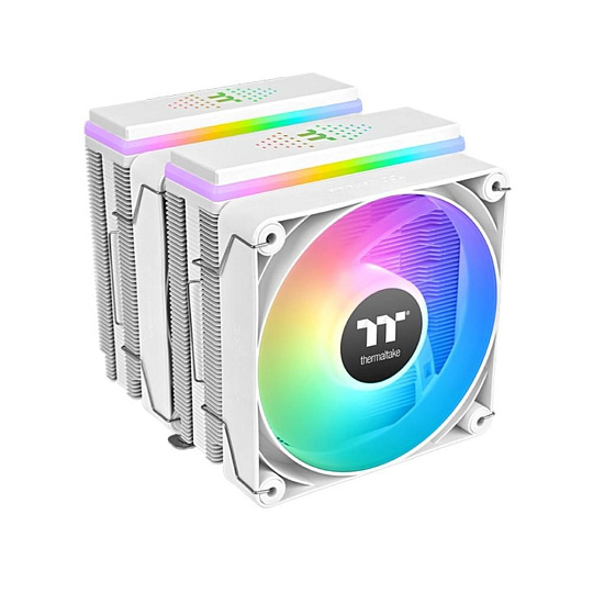 THERMALTAKE Chladič CPU Astria 600 ARGB, 2x120mm, LGA1851, AM5, bílá