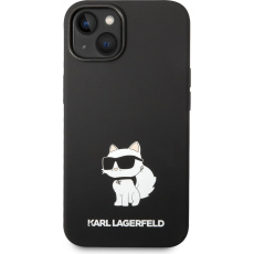 Karl Lagerfeld Liquid Silicone Choupette NFT kryt iPhone 14 Plus černý