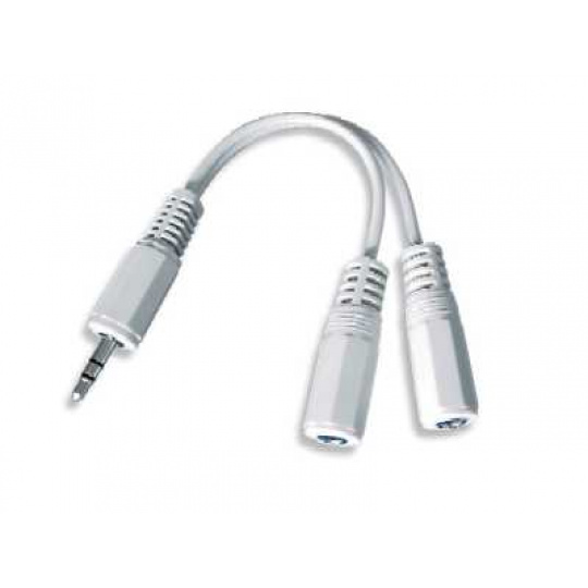 GEMBIRD Kabel audio 3,5mm Jack - 2x 3,5mm Jack (M/F, rozdvojka, stereo)