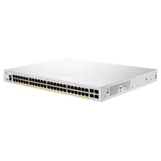Cisco switch CBS250-48P-4X-UK, 48xGbE RJ45, 4x10GbE SFP+, PoE+, 370W - REFRESH