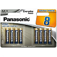 Panasonic Alkalická baterie LR6EPS/8BW Everyday Power (Blistr 8 ks)