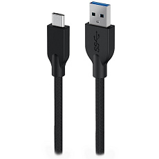 GENIUS nabíjecí kabel ACC-A2CC-3A, 100cm, USB-A na USB-C, 3A, QC3.0, opletený, černý GENIUS nabíjecí kabel ACC-A2CC-3A, 100cm, USB-A na USB-C, 3A, QC3.0, opletený, černý