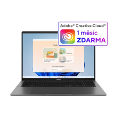 ASUS NTB Vivobook S 16 (S3607CA-RP020W), Ultra 7-255H, 16" 1920 x 1200, 16GB, 512GB SSD, Intel Graphics, W11 Home, Gray