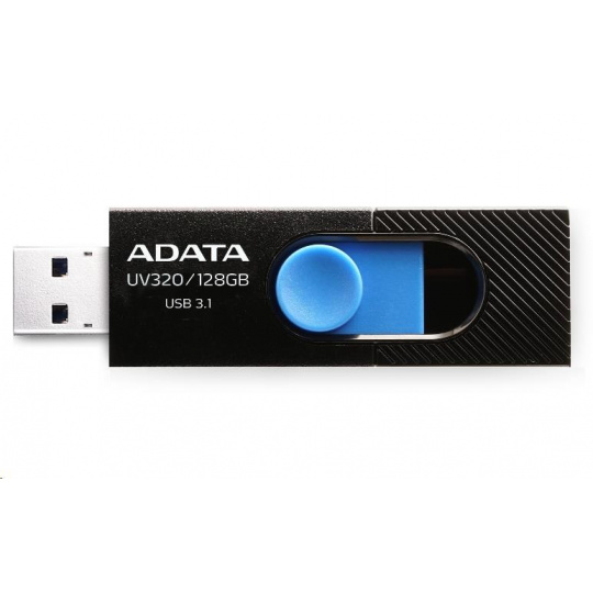 ADATA Flash Disk 32GB UV320, USB 3.1 Dash Drive, černá/modrá