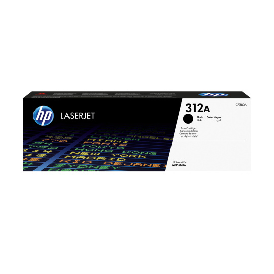 HP 312A Black LJ Toner Cart, CF380A (2,280 pages)