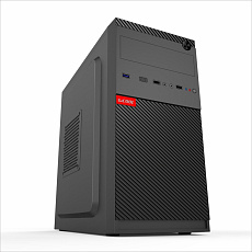 BAZAR - 1stCOOL skříň STEP 5, micro tower, AU, USB 3.0, USB-C, bez zdroje, černá, poškozený obal.