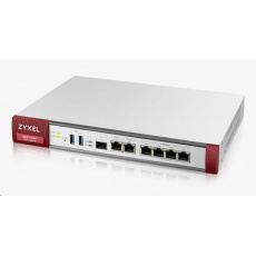 Zyxel USGFLEX200 firewall with 1-year UTM bundle, 2x gigabit WAN, 4x gigabit LAN/DMZ, 1x SFP, 2x USB