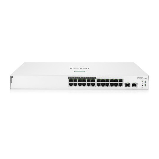 Aruba Instant On 1830 24G 2SFP 195W Switch (24x RJ45 10/100/1000 12x Class4 PoE) Aruba Instant On 1830 24G 2SFP 195W Switch (24x RJ45 10/100/1000 12x Class4 PoE)