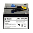 Baterie - FUKAWA FWU-6 náhradní set baterií za RBC6 (12V/12Ah, Faston 250, 2ks), životnost 3-5let