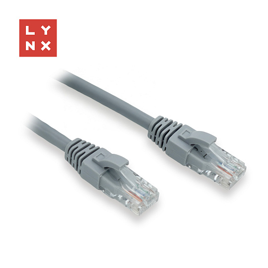 LYNX UTP patch kabel Cat6, PVC, 3m, šedý LYNX UTP patch kabel Cat6, PVC, 3m, šedý