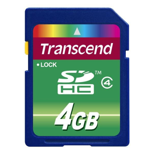 TRANSCEND SDHC karta 4GB Class 4 TRANSCEND SDHC karta 4GB Class 4