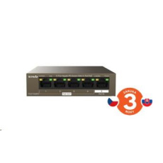 Tenda TEG1105PD - 5-port PoE PD Gigabit Ethernet Switch, 1x PoE IN, 4x PoE OUT, Kov, Fanless Tenda TEG1105PD - 5-port PoE PD Gigabit Ethernet Switch, 1x PoE IN, 4x PoE OUT, Kov, Fanless