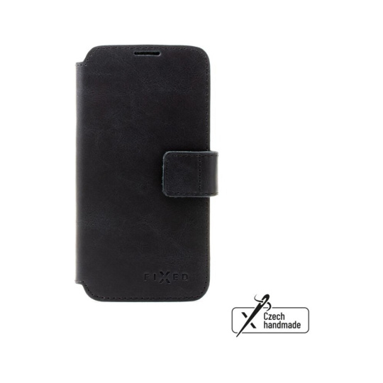 FIXED ProFit kožené pouzdro Apple iPhone 15 Plus černé