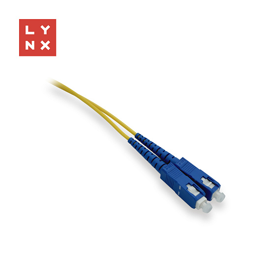 LYNX duplexní patch kabel SM, OS2, SC/SC, 9/125µm, 1m