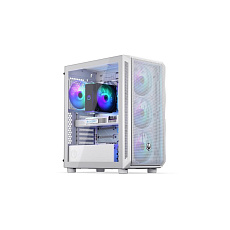 ENDORFY Case Arx 500 ARGB, Průhledná bočnice, ATX, 4x140mm ARGB Fan, bílá